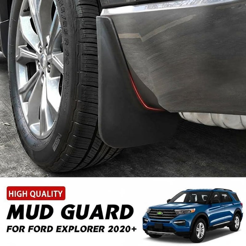 Autorder Mud Flpas Splash Guards for Ford Explorer 2020 2021 2022 2023 2024 2025 Accessories Mudflap Fender Flares Front and Rear Mud Guard Set 4PCS - Image 3